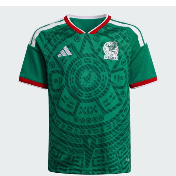 adidas Men's Green Soccer Polo with Red and White Trim - Picture 12 of 16